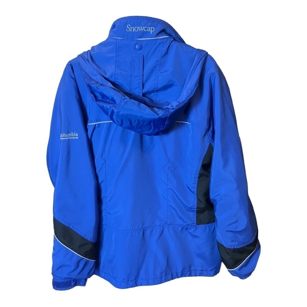 Columbia Sportswear Blue Snowcap Ski Snowboard Jacket Snap-Zip Lined L - Picture 11 of 11
